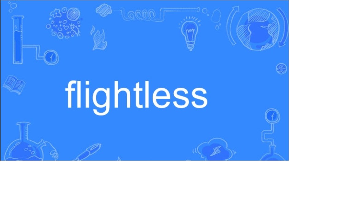 flightless怎么读?