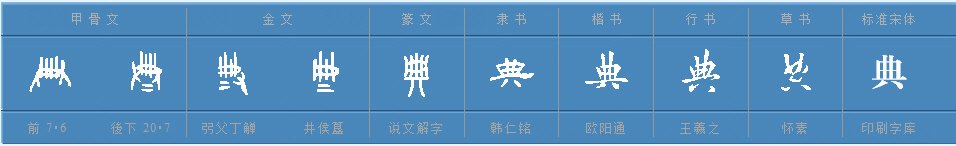 字典的“典”是什么部首