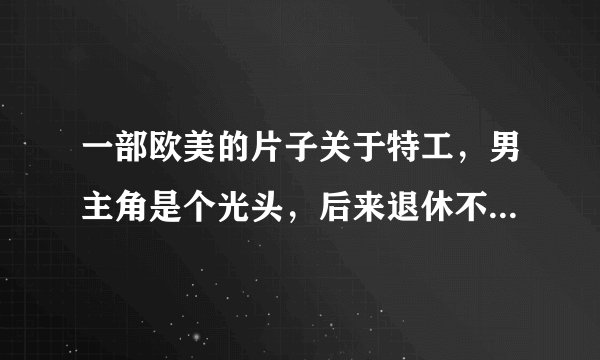 一部欧美的片子关于特工，男主角是个光头，后来退休不做特工但有人追杀他，他便找到以前的特工队员来帮他