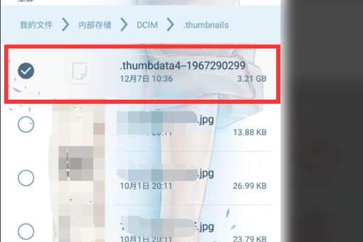 怎么删除thumbdata