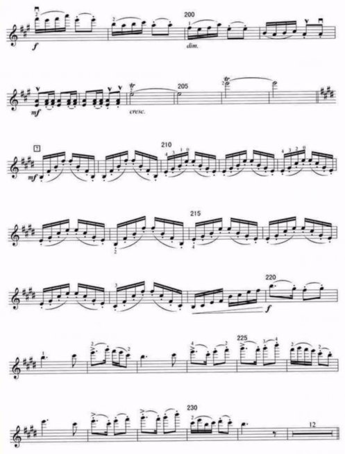 《梁祝》小提琴独奏谱