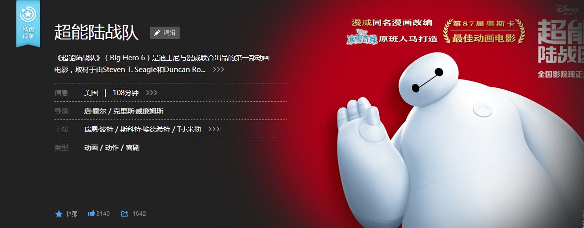 最近有个叫“大白”的人物很火啊！我想知道它是哪里的角色！是干什么的！最好也把那个电影的简介告诉我。