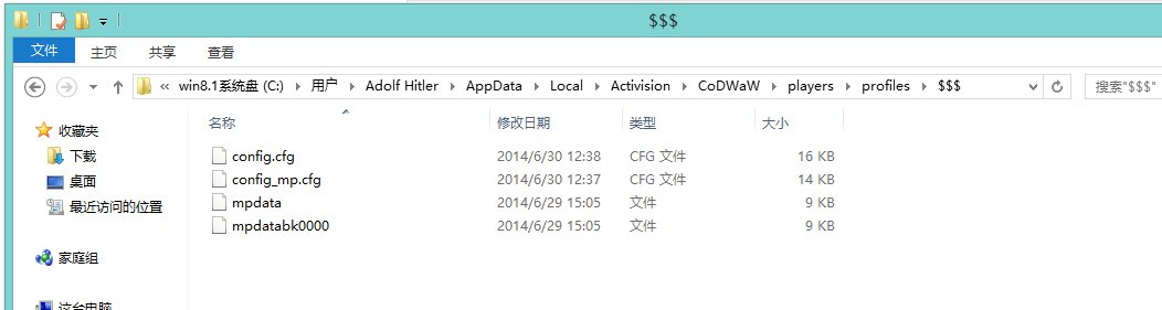 使命召唤5的存档在哪里？