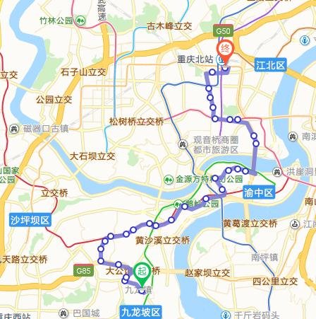 重庆421路公交车路线