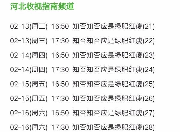 知否在哪个卫视播出时间