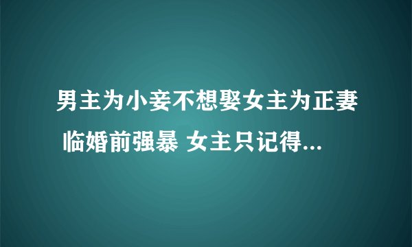 男主为小妾不想娶女主为正妻 临婚前强暴 女主只记得一双丹凤眼 .因为婚约 女主最