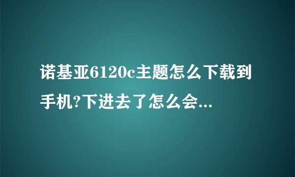 诺基亚6120c主题怎么下载到手机?下进去了怎么会找不到？