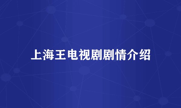 上海王电视剧剧情介绍