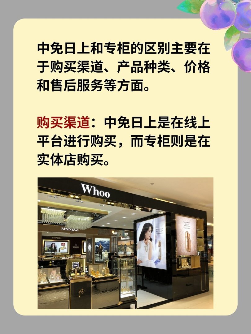 中免商城与专柜有什么区别吗？