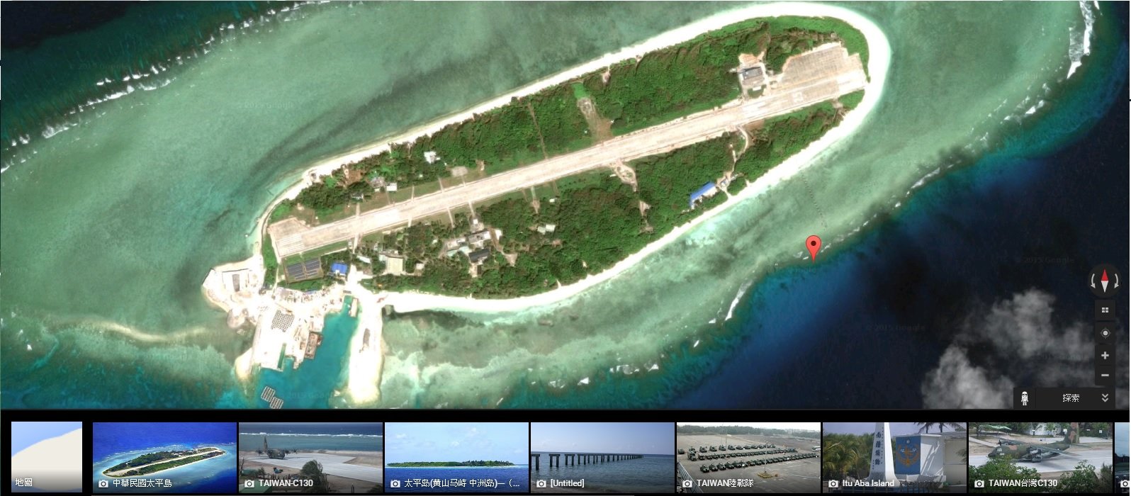台湾太平岛地图