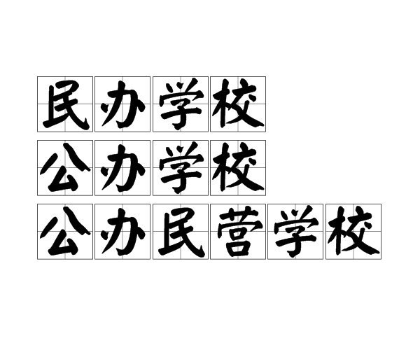 “民办学校”是什么意思？“公办学校”是什么意思？“公办民营学校”是什么意思？