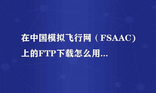 在中国模拟飞行网（FSAAC)上的FTP下载怎么用迅雷下载？万分感谢！！！！