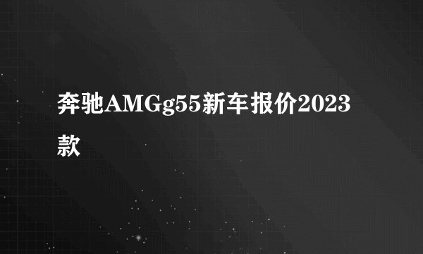 奔驰AMGg55新车报价2023款
