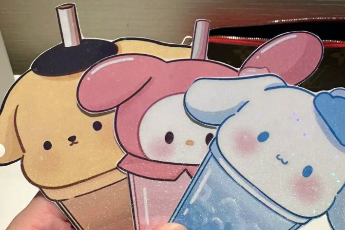 自制玉桂狗奶茶书签