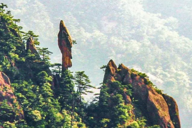 黄山奇石课后三幅画仿写句子