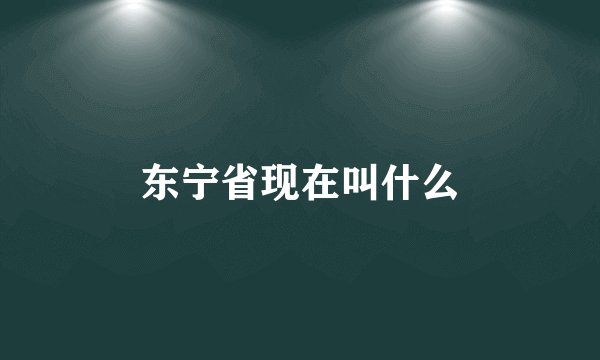 东宁省现在叫什么
