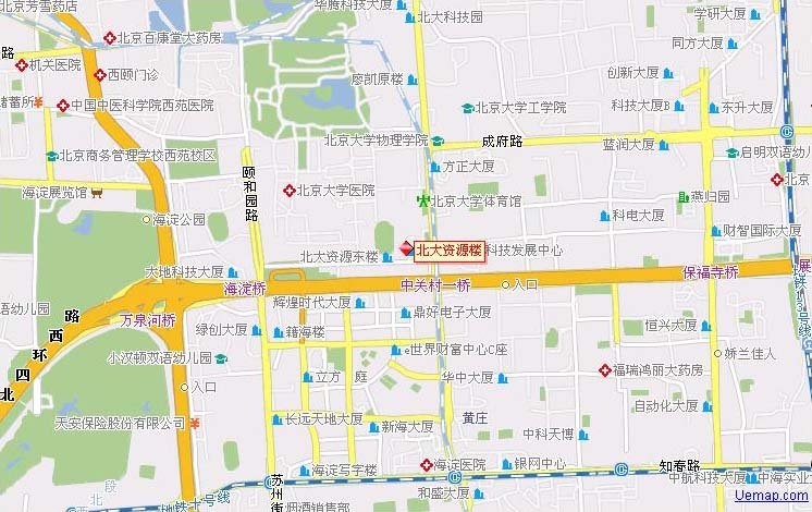 北京北大资源研修学院的地理位置