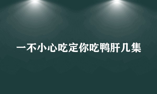 一不小心吃定你吃鸭肝几集