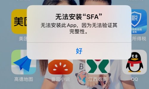 苹果手机无法安装app无法验证其完整性怎么办