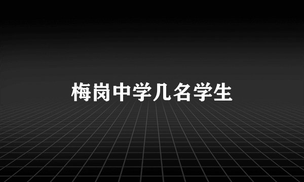 梅岗中学几名学生