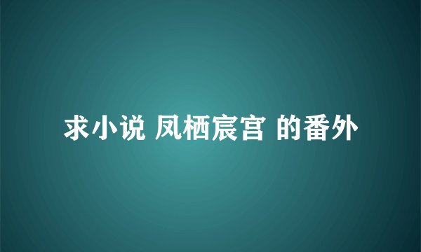 求小说 凤栖宸宫 的番外