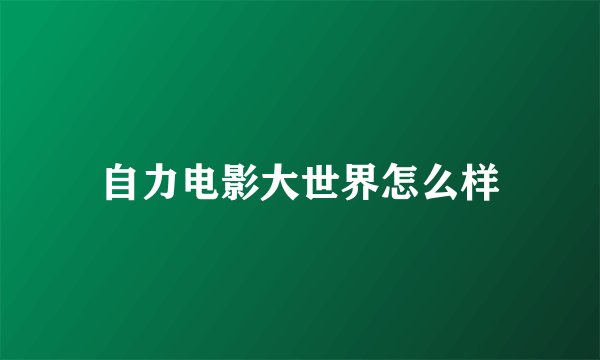 自力电影大世界怎么样