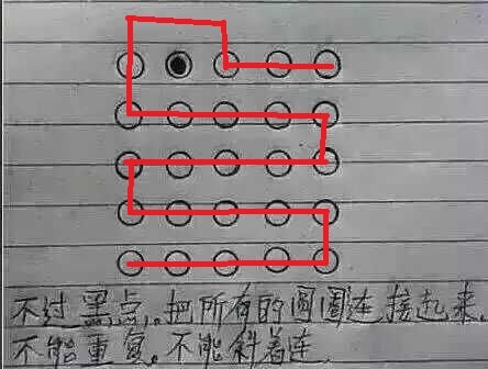 25个点不过黑点连线
