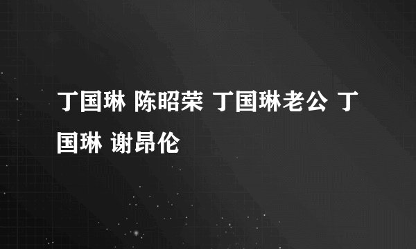丁国琳 陈昭荣 丁国琳老公 丁国琳 谢昂伦