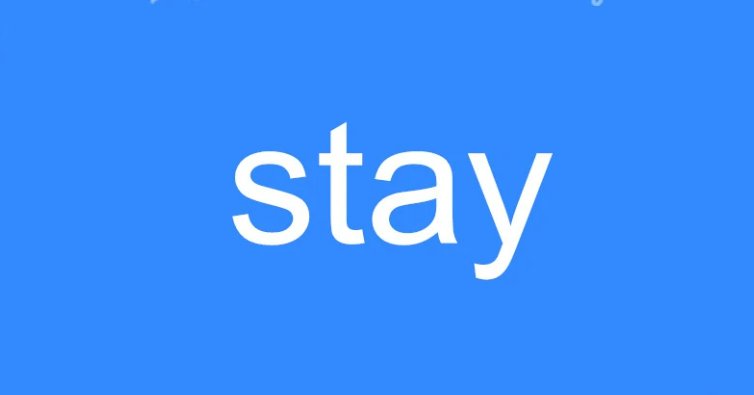 stay是什么意思？
