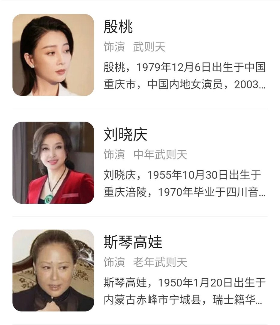 武则天密史谁主演