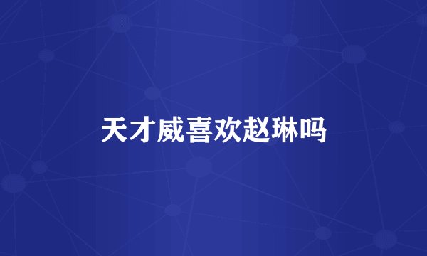 天才威喜欢赵琳吗