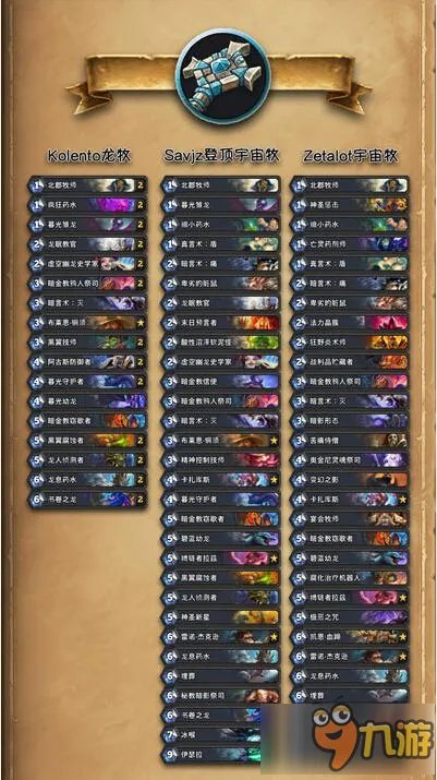 加基森卡组大全 一图看加基森上分卡组推荐