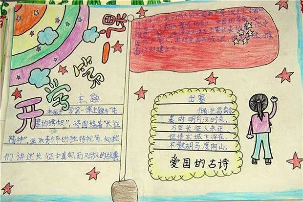2020年开学第一课手抄报图片简单漂亮