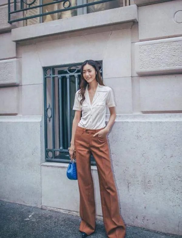 穿阔腿裤怎么搭配上衣?
