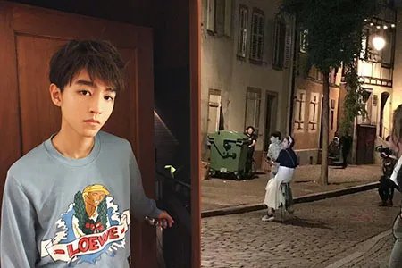 王俊凯骑车带赵薇 现身泰国机场引围观