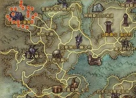 《永恒之塔》奥德采集1-499采集路线一览