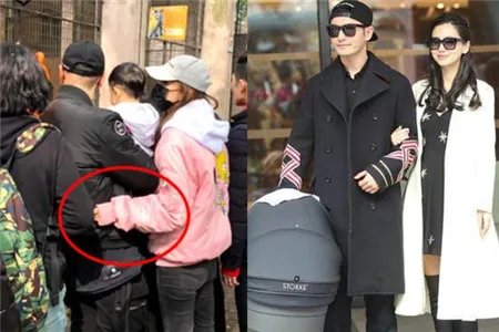 黄晓明晒小燕子照片 一家三口参观动物园