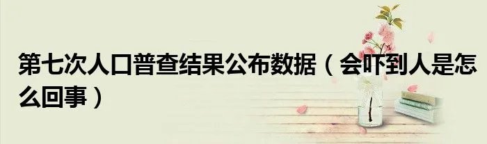 第七次人口普查结果公布数据（会吓到人是怎么回事）