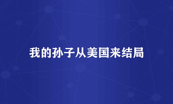 我的孙子从美国来结局