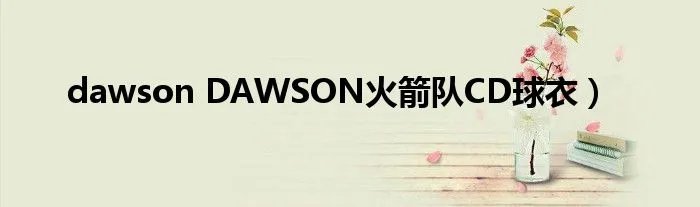 dawson DAWSON火箭队CD球衣)