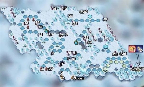 剑与远征冰封冻土路线图文全攻略