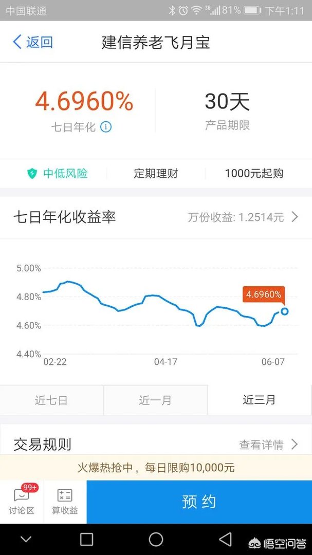 建信养老飞月宝怎么样
