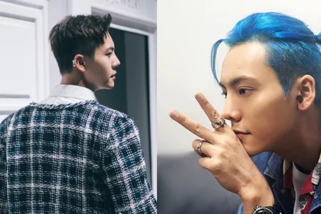 陈伟霆新染粉发网友赞帅气 活动照曝光很有范儿