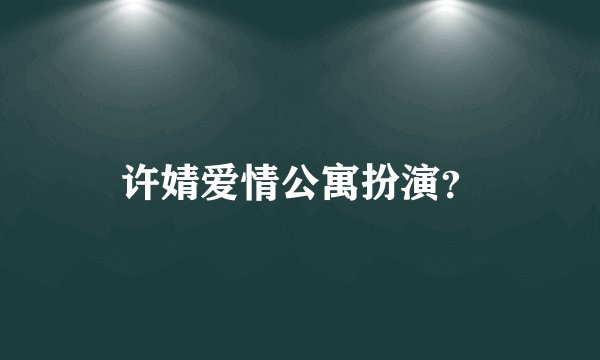 许婧爱情公寓扮演?