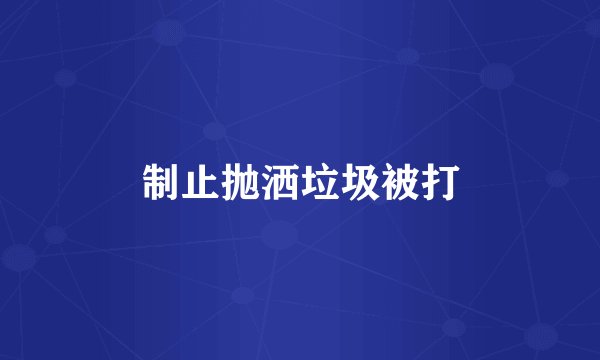 制止抛洒垃圾被打