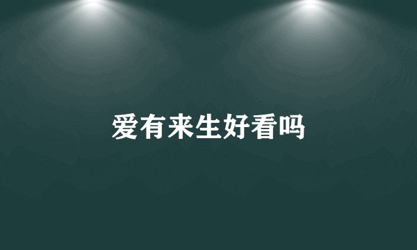 爱有来生好看吗