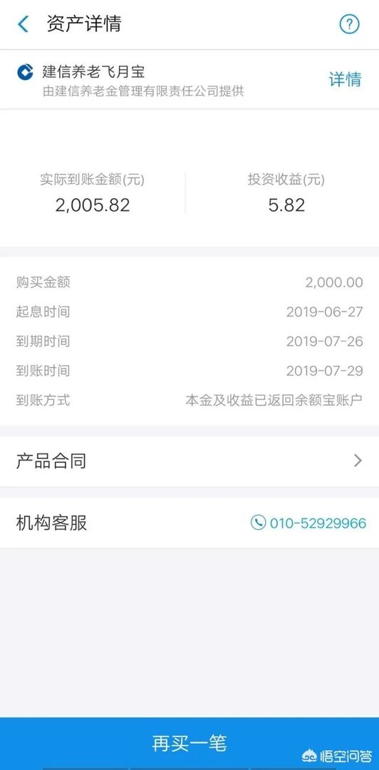 建信养老飞月宝怎么样