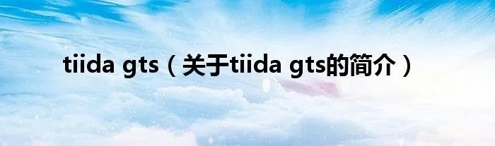 tiida gts（关于tiida gts的简介）