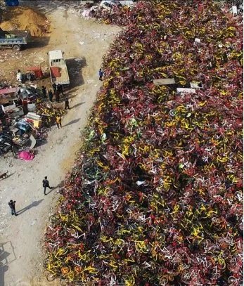 郑州近万辆共享单车占道被清理了吗?