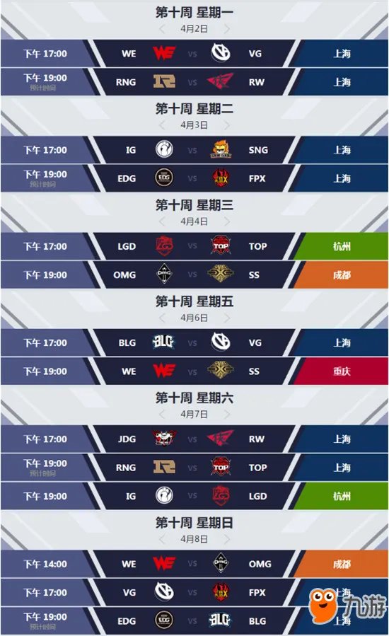 《英雄联盟》2018lpl春季赛赛程表一览 最新赛况介绍